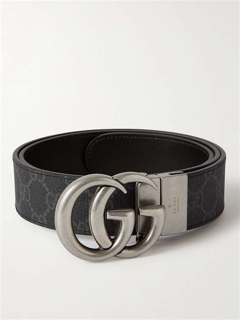 gucci pebbled leather belt|Gucci leather belt for men.